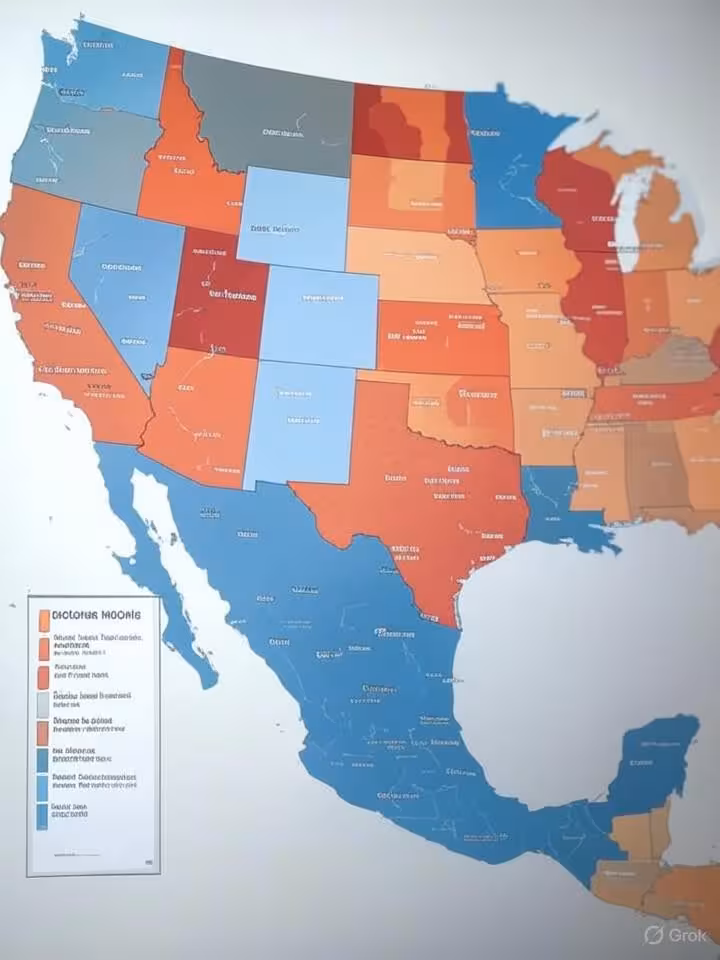 Map of United States highlighting coastal cities like New York and San Francisco with wealth indicat