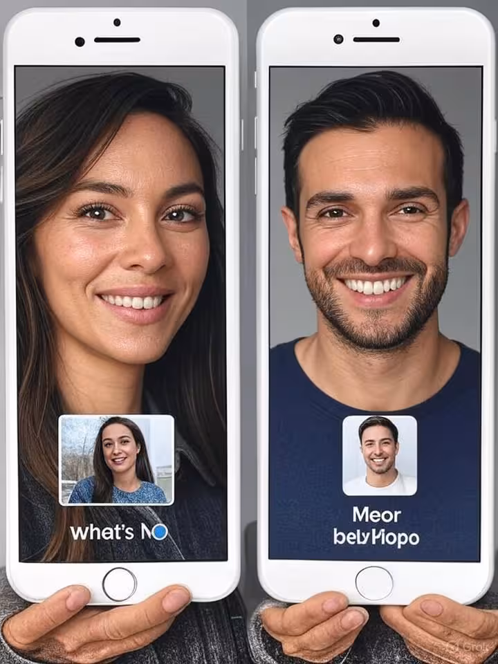 Split-screen comparison showing verified profile badge versus unverified profile on dating app inter